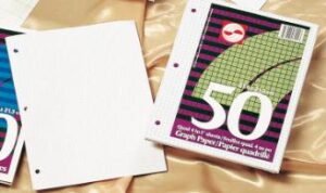 Looseleaf Graph Paper - 50 Sheets - Quad  4-1"