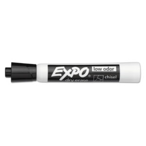 Expo Chisel Tip  Low Odor Dry Erase Marker - Black