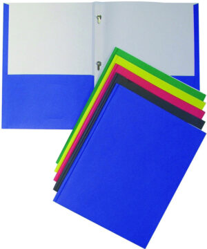 Hilroy Glossy Twin Pocket Portfolio w/ Tangs - Purple