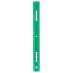 Plastic 30cm Ruler, Ring Binder Holes, Asstd Colors - cm,mm