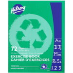 Hilroy 12155R - 1/2 Plain, 1/2 Interlined - 72 Page Scribbler 9"x 7"