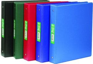 1.5" Hilroy Vinyl Binder w/ Inside Pockets