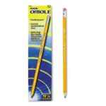 12 Dixon Oriole HB Pencils - Pre-Sharpened