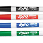 4 Expo Fine Tip Low Odor Dry Erase Markers - Assorted Colors