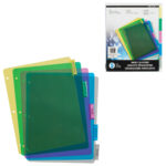 Poly Index Dividers - 5 tabs