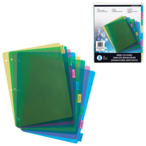 Poly Index Dividers - 8 tabs